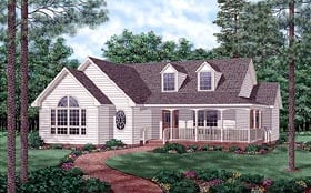 Plan 45509 - 1445 Square Feet