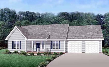 Country Ranch Elevation of Plan 45513
