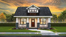 Bungalow , Craftsman House Plan 45516 with 3 Beds, 2 Baths Elevation Bungalow , Craftsman House Plan 45516 with 3 Beds, 2 Baths Elevation