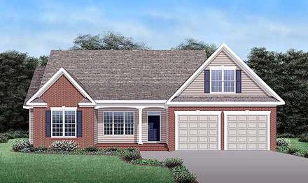 House Plan 45517 Elevation