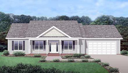 Craftsman Traditional Elevation of Plan 45519