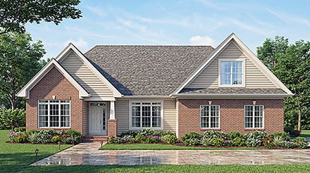 Bungalow Traditional Elevation of Plan 45530