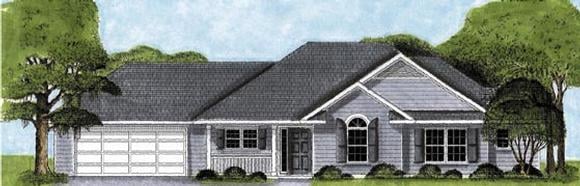 House Plan 45608 Elevation