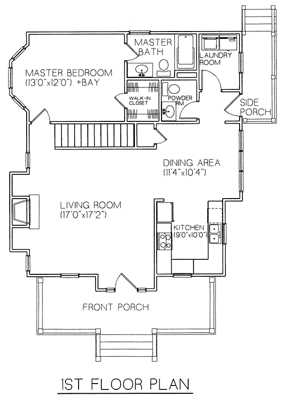 Narrow Lot Traditional Level One of Plan 45614