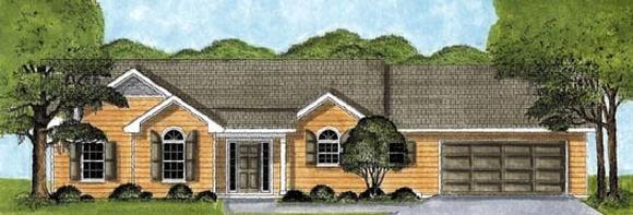 House Plan 45619 Elevation