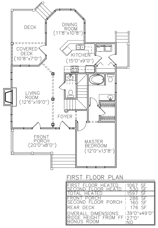 Country Narrow Lot Traditional Level One of Plan 45630