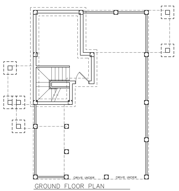 Coastal Narrow Lot Lower Level of Plan 45632