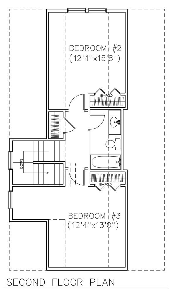 Narrow Lot Level Two of Plan 45633