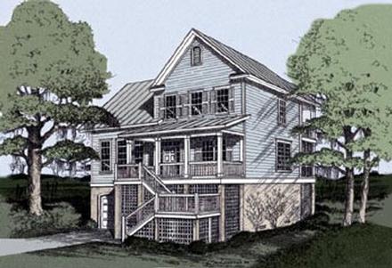 Coastal Elevation of Plan 45637