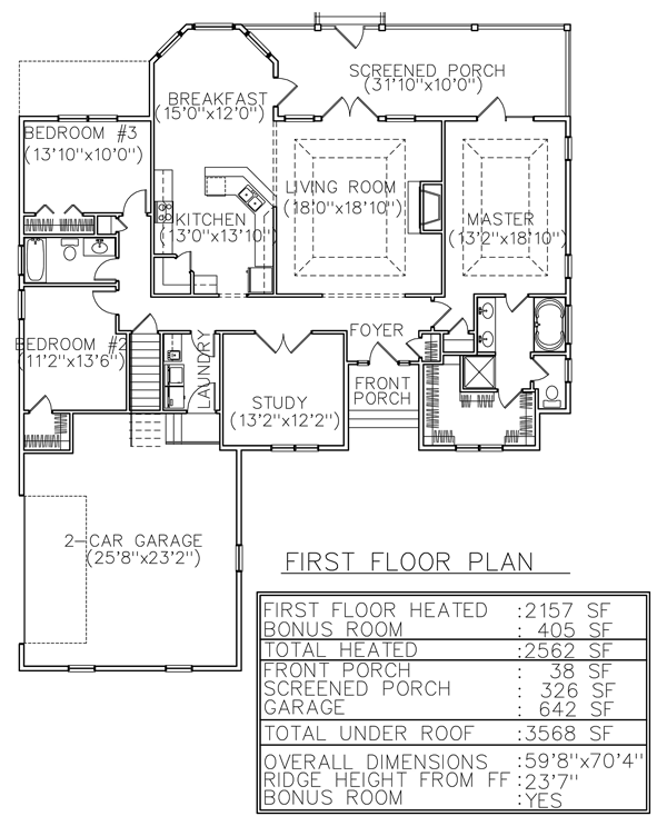 Traditional Level One of Plan 45645
