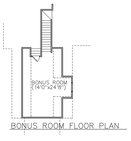 House Plan 45650 Second Level Plan