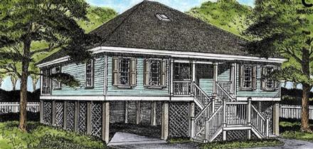 House Plan 45653 Elevation