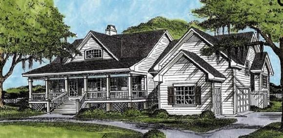 House Plan 45655 Elevation