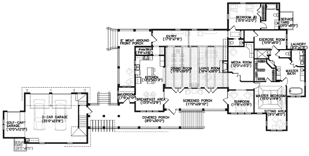 Country Southern Level One of Plan 45666