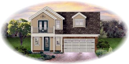 House Plan 45701 Elevation