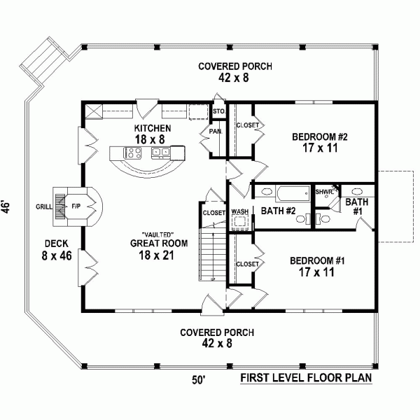 Traditional Level One of Plan 45702