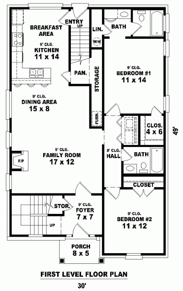 Southern Level One of Plan 45705