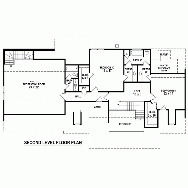 Traditional Level Two of Plan 45715