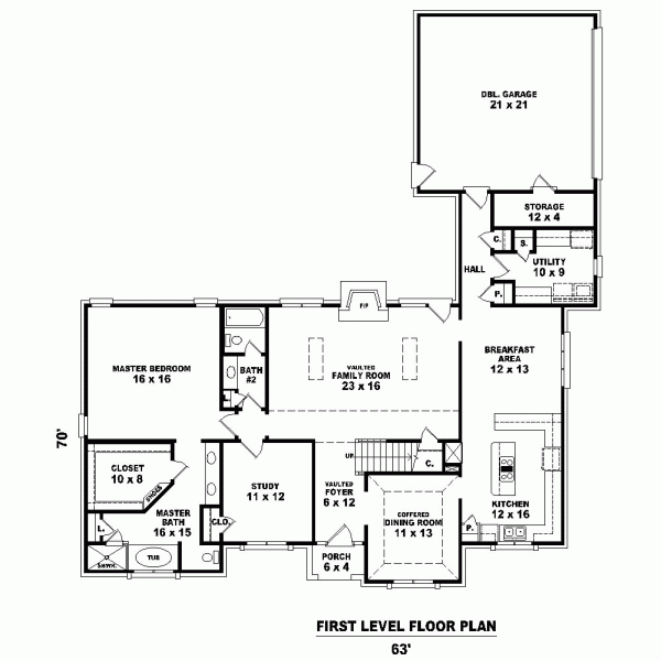 Contemporary Level One of Plan 45716