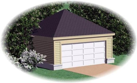 Garage Plan 45780 - 2 Car Garage Elevation