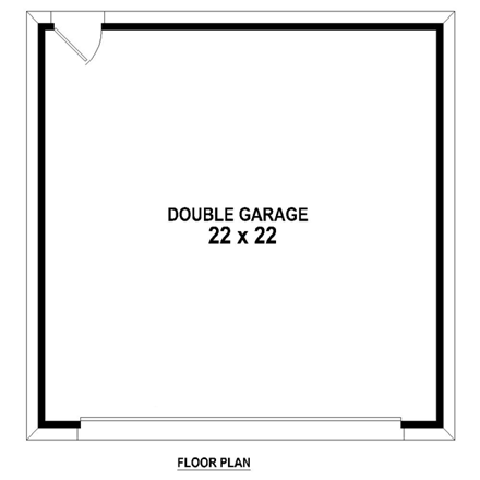 Garage Plan 45782 - 2 Car Garage First Level Plan