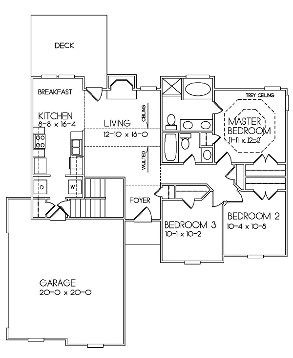 Traditional Alternate Level One of Plan 45800