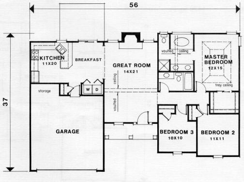 Traditional Level One of Plan 45802