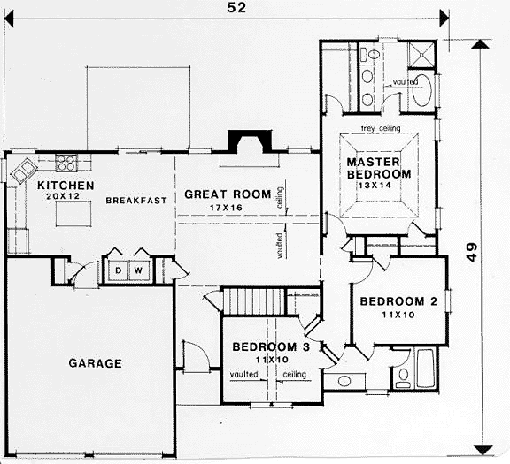 Traditional Level One of Plan 45803