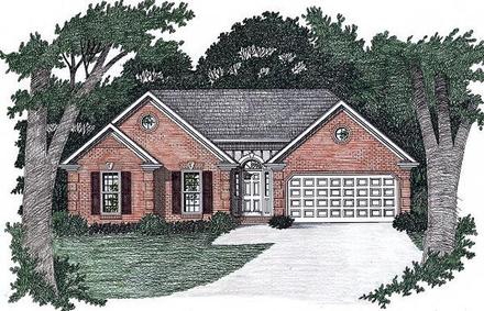 Traditional Elevation of Plan 45807