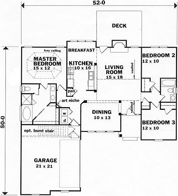 European Traditional Level One of Plan 45808