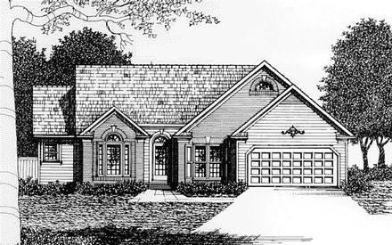 Traditional Elevation of Plan 45811