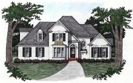 Traditional Elevation of Plan 45812
