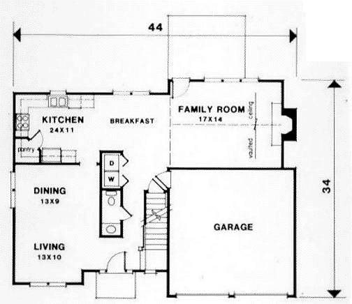 Traditional Level One of Plan 45816