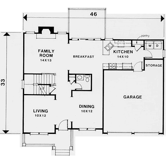 Colonial Level One of Plan 45820