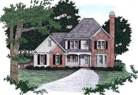 Traditional Elevation of Plan 45827