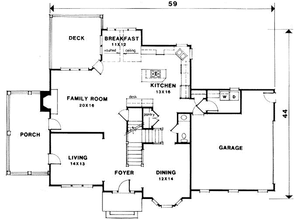 Traditional Level One of Plan 45845
