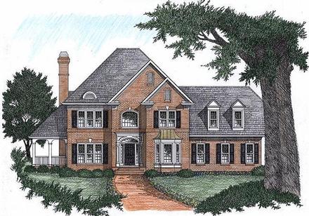Traditional Elevation of Plan 45845