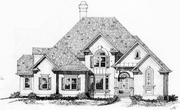 House Plan 45849 Elevation