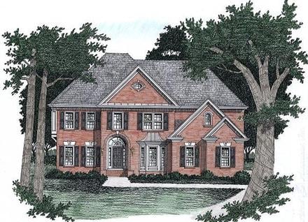 Traditional Elevation of Plan 45850