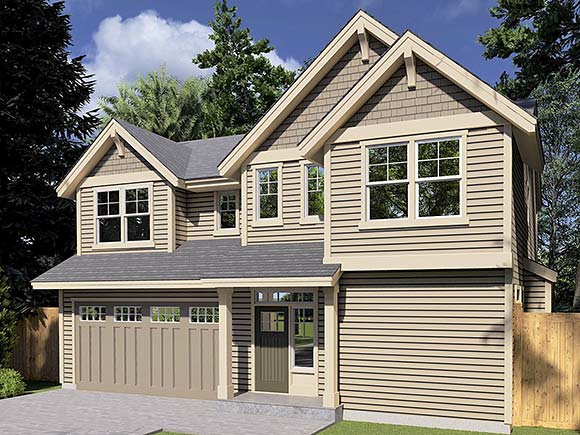 House Plan 46266 Elevation