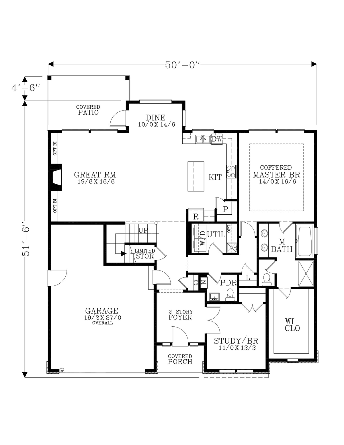 Craftsman Traditional Level One of Plan 46275