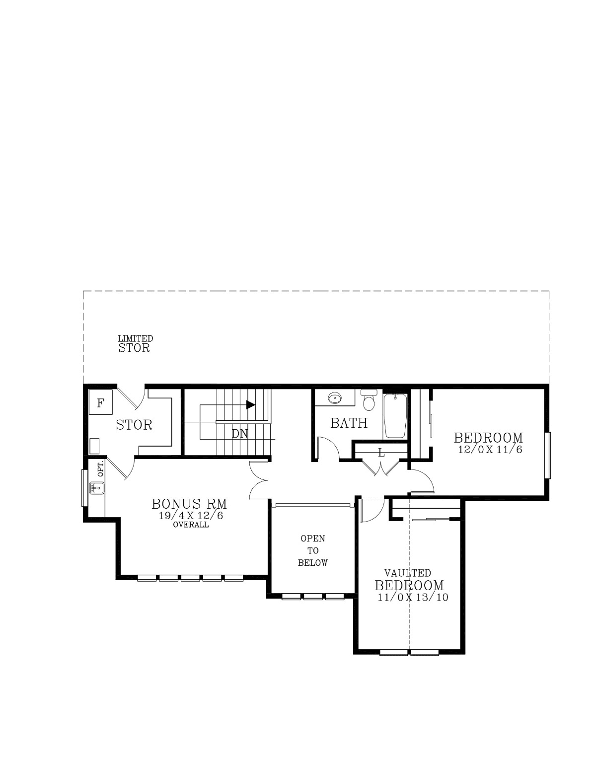 Craftsman Traditional Level Two of Plan 46275