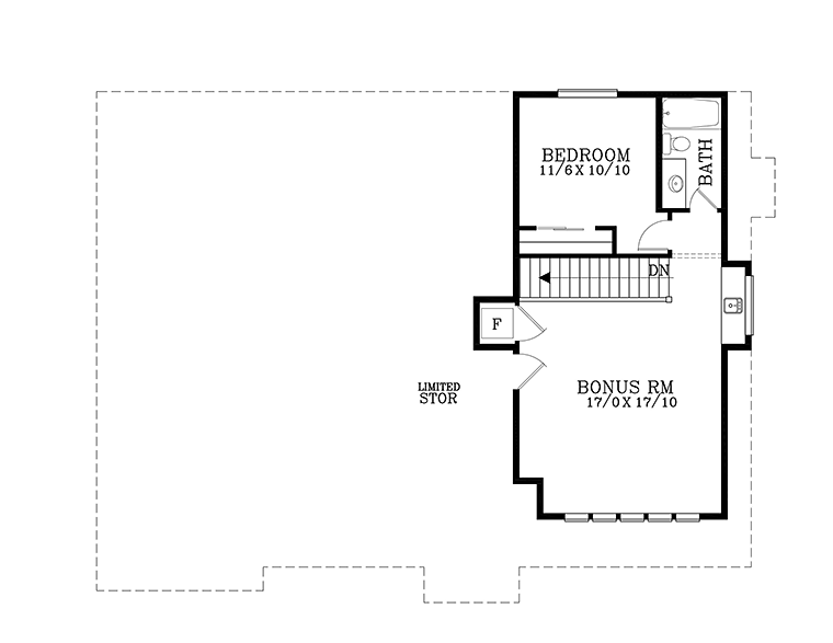 Craftsman Traditional Tudor Level Two of Plan 46282