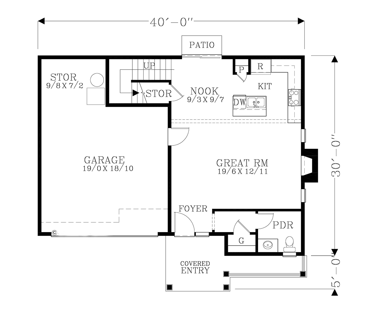 House Plan 46286 Level One