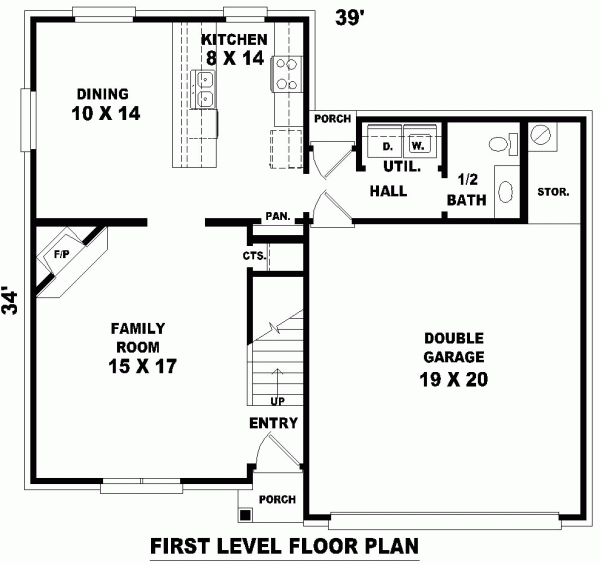 Traditional Level One of Plan 46306