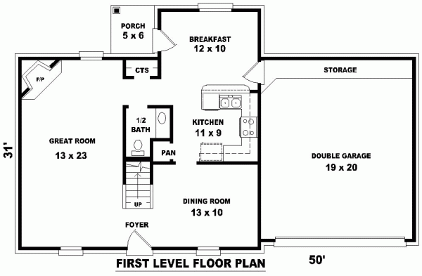Colonial Level One of Plan 46308