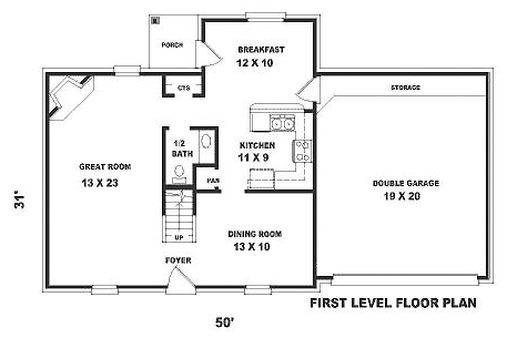 Traditional Level One of Plan 46311