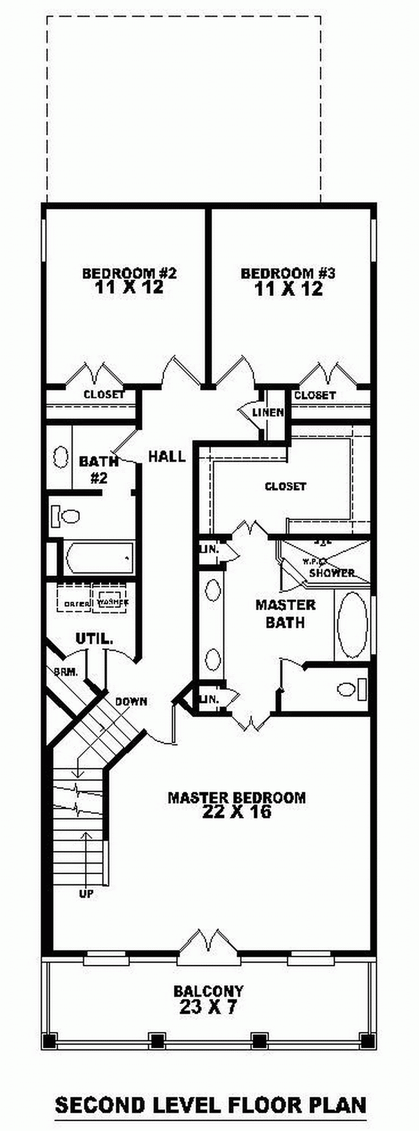 Narrow Lot Southern Level Two of Plan 46326