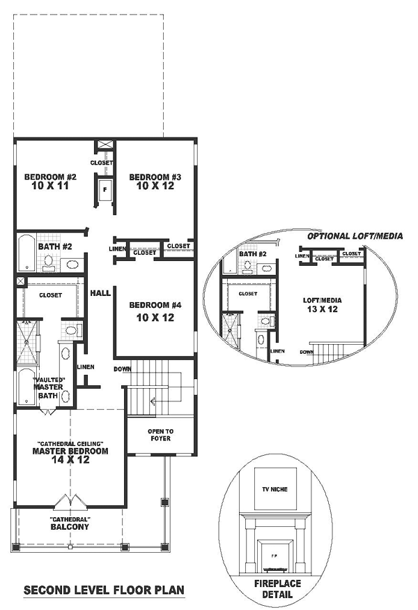 Colonial Narrow Lot Level Two of Plan 46331