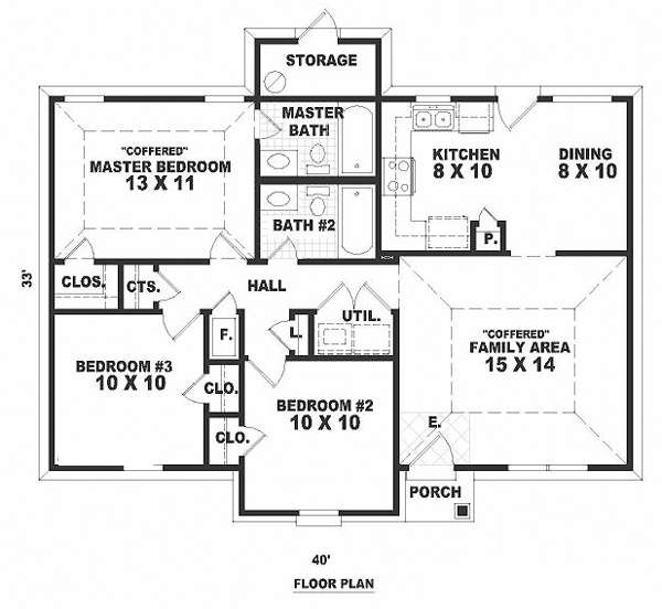 Ranch Level One of Plan 46349